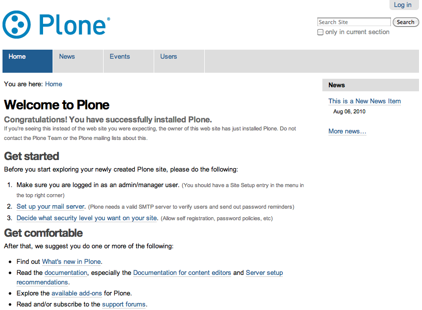 Der neue Look von Plone